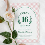 Invitación Club Social Rosa Dulce 16 Cumpleaños<br><div class="desc">Club Social Rosa Dulce Invitación de cumpleaños 16</div>