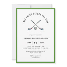 Clubes de golf y Fiesta de Bacheler de Golf