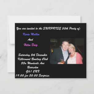 Invitación CNV00001, Usted está invitado a la SURPRISE 50th .