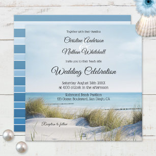 Invitación Coastal Beach or Destination Wedding Invitation