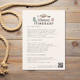 Invitación Coastal Cowgirl Weekend Itinerary