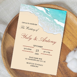 Invitación coastal wedding Invitation beach decor