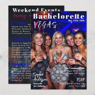 Invitación Cobertura de la revista Bachelorette Weekend