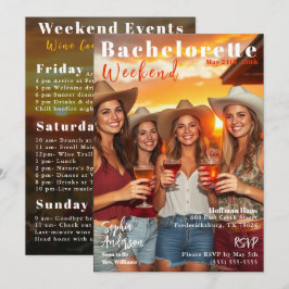 Invitación Cobertura de la revista Bachelorette Weekend