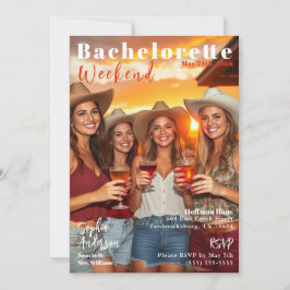 Invitación Cobertura de la revista Bachelorette Weekend