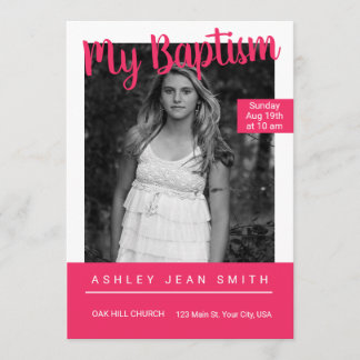 Invitación Cobertura de la revista Bautismo adolescente