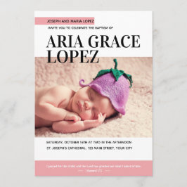 Invitación Cobertura de la revista Beber Baptismo