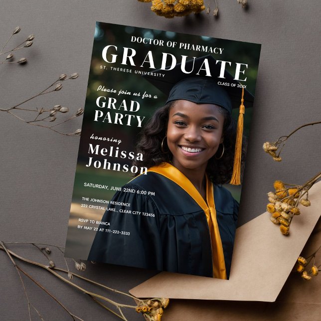 Invitación Cobertura simple de la revista de graduación inspi (Subido por el creador)