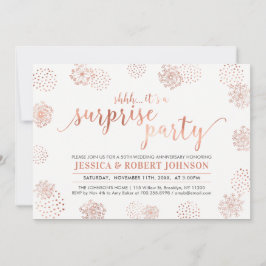 Invitación Cobre | 50 Aniversario del Boda de la Sorpresa Mod