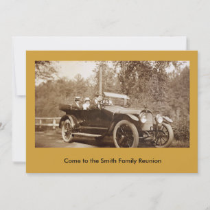 Invitación - Coche antiguo
