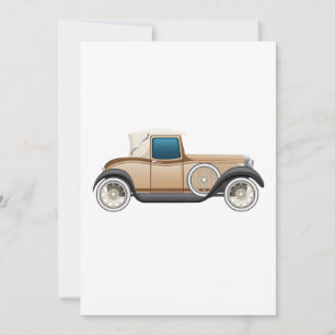 Invitación Coche Antiguo