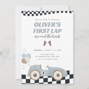Invitación Coche de Carreras Primera Vuelta en la Pista Cumpl