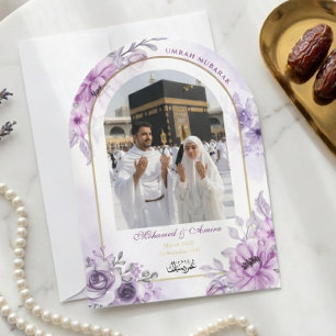 Invitación Coche de Felicitación con Foto Personalizada Umrah