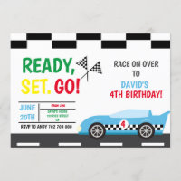 Coche de fiesta de cumpleaños de Race Car Boy