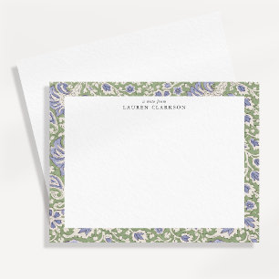 Invitación Coche de nota floral inspirada en bloque a mano az
