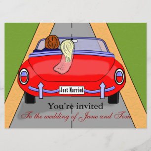 Invitación Coche de novia