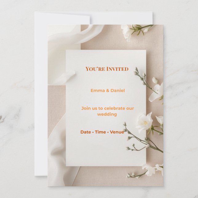 Invitación Coche de respuesta y agradecimiento para invitació (Anverso)