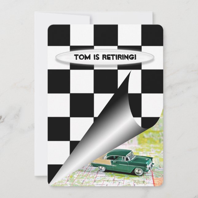 Invitación Coche viejo de retiro (Anverso)