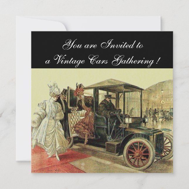 Invitación COCHES DE VENTAJA, RESTAURACIÓN AUTOMÁTICA 2,gris  (Anverso)