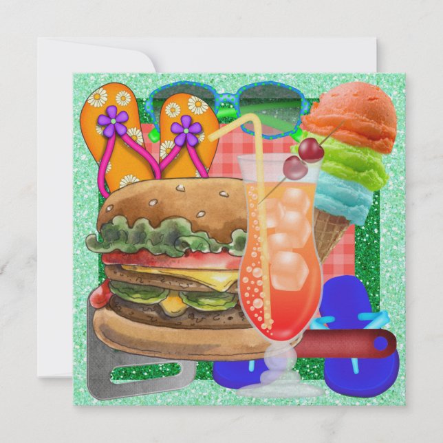 Invitación ¡Cocina - barbacoa! SRF (Anverso)