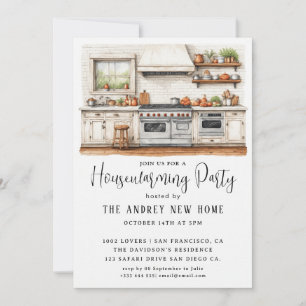 Invitación Cocina de campo acuática