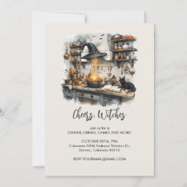 Invitación Cocina mágica de bruja, Halloween