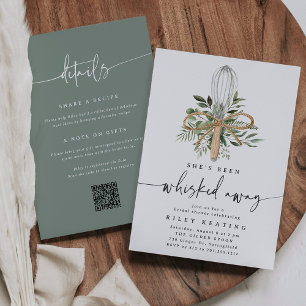 Invitación Cocina sacudida Código QR ducha de novia