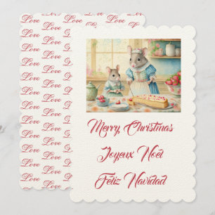 Invitación Cocinando con mamá en Navidad