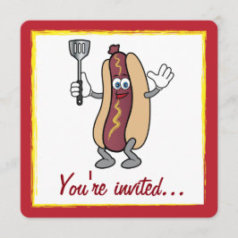 Invitación Cocinar con perro caliente