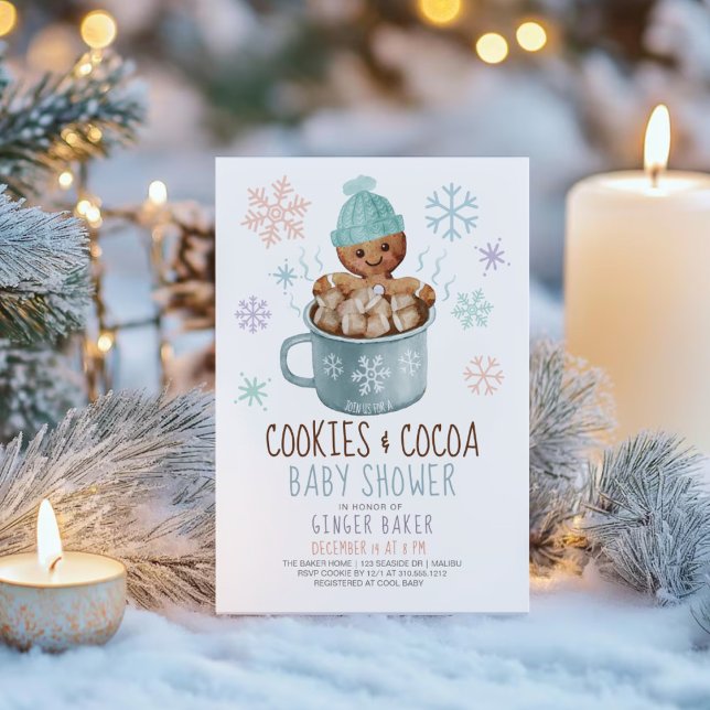 Invitación Cocinas de pan de jengibre y cacao Wind Boy Baby S (Subido por el creador)