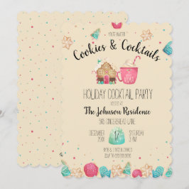 Invitación Cocinas y cócteles de intercambio de galletas navi