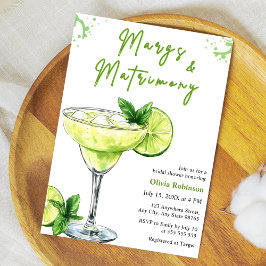Invitación Cocktail Margs & Matrimony Bridal Shower