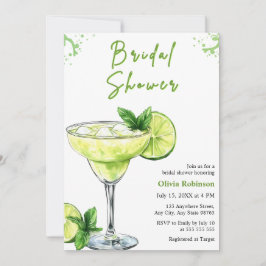 Invitación Cocktail Margs & Matrimony Margarita Bridal Shower