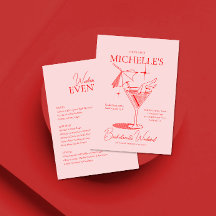 Cocktail Retro Bachelorette Weekend Itinerario