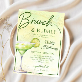 Invitación Cocktails Ducha Brunch & Bubbly Bridal