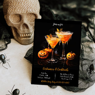 Invitación Cocktails Fiesta de Halloween para adultos
