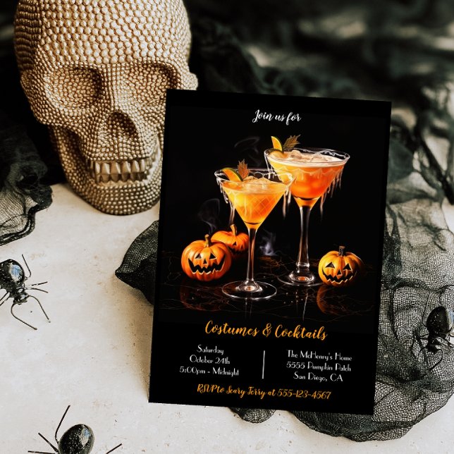 Invitación Cocktails Fiesta de Halloween para adultos (Subido por el creador)