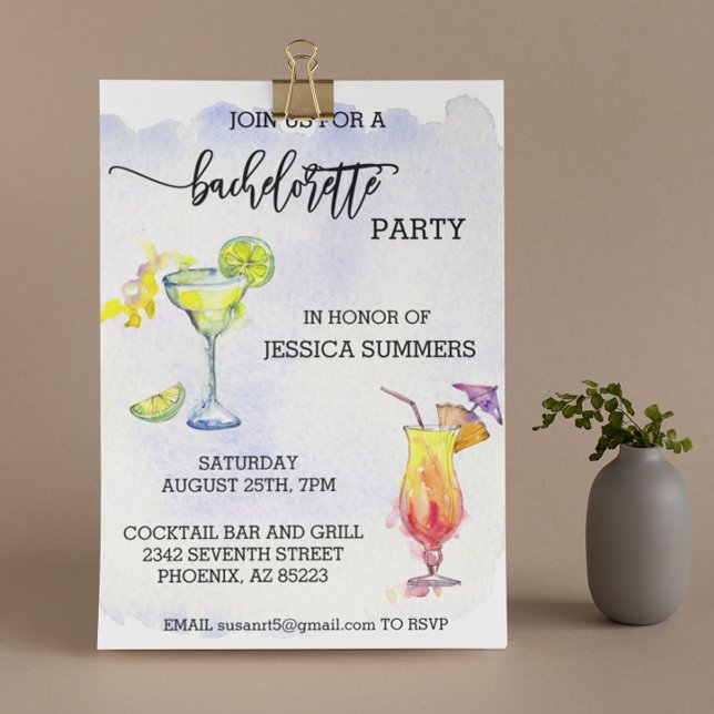 Invitación Coco acuático de Bachelorette Party (Subido por el creador)