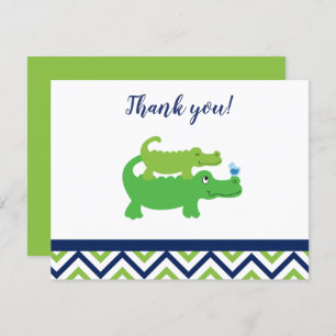 Invitación Cocodrilo del lagarto Preppy