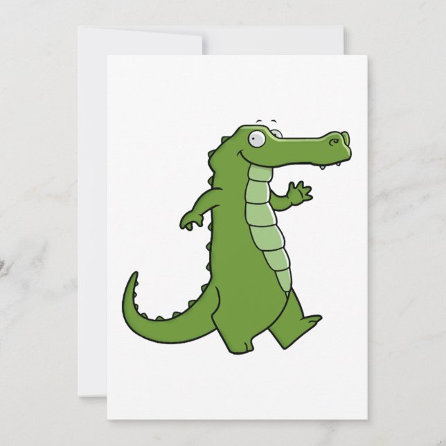 Invitación Cocodrilo posterior (Anverso)