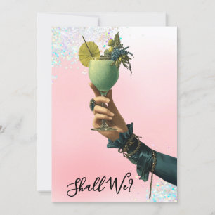 Invitación *~* Cóctel A101 2 FOTO Ornamentado  DESPEDIDA DE S