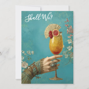 Invitación *~* Cóctel A101 FOTO Ornamentado 24 DESPEDIDA DE S