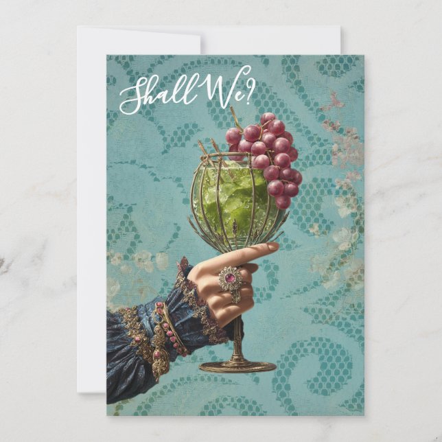 Invitación *~* Cóctel A101 FOTO  Ornate 25  DESPEDIDA DE SOLT (Anverso)