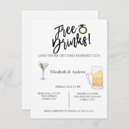 Invitación Cóctel,Cerveza,Ensayo de bebidas gratis