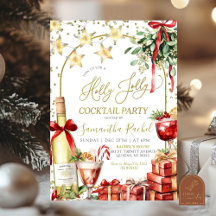 Cóctel de Champagne de Navidad Holly Jolly Fiesta