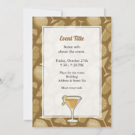 Invitación Cóctel de Sidecar