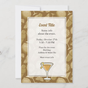 Invitación Cóctel de Sidecar