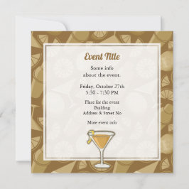 Invitación Cóctel de Sidecar