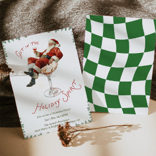 Invitación Cóctel Espíritu Navideño Santa