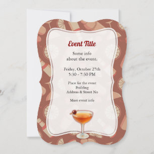 Invitación Cóctel Manhattan